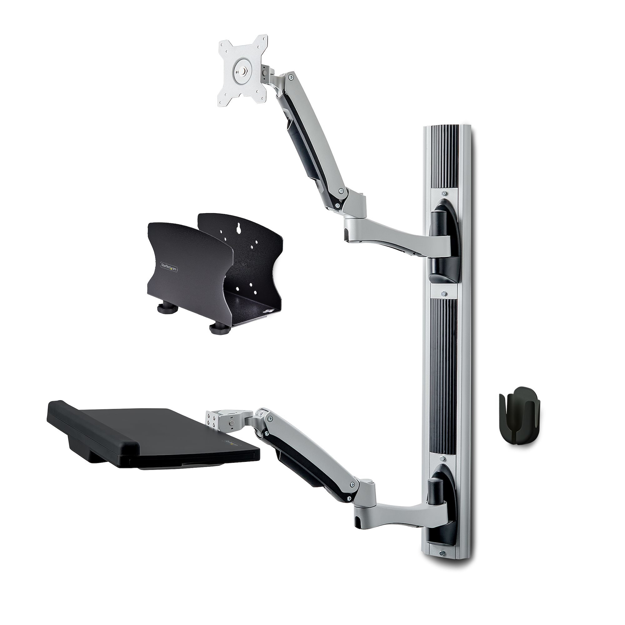 StarTech.com Poste de Travail Mural, Support VESA de Moniteur/Écran 32" Support pour Écran/Moniteur (10kg) - Support d'Écran Entièrement Articulé et Tablette Murale pour PC et pour Clavier StarTech.com Poste de Travail Mural, Support VESA de Moniteur/Écran 32" Support pour Écran/Moniteur (10kg) - Support d'Écran Entièrement Articulé et Tablette Murale pour PC et pour Clavier