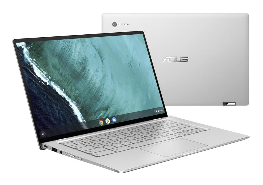 ASUS Chromebook Flip C434TA-AI0064-BE 35,6 cm (14") 1920 x 1080 pixels Écran tactile Intel® Core™ M 8 Go LPDDR3-SDRAM 64 Go eMMC Wi-Fi 5 (802.11ac) Système d'exploitation Chrome Argent