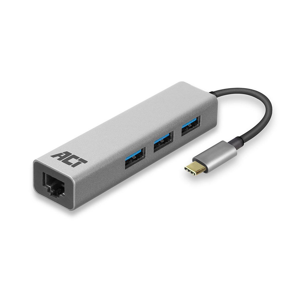 hub & concentrateur USB 3.2 Gen 1 (3.1 Gen 1) Type-C 5000 Mbit/s Gris hub & concentrateur USB 3.2 Gen 1 (3.1 Gen 1) Type-C 5000 Mbit/s Gris
