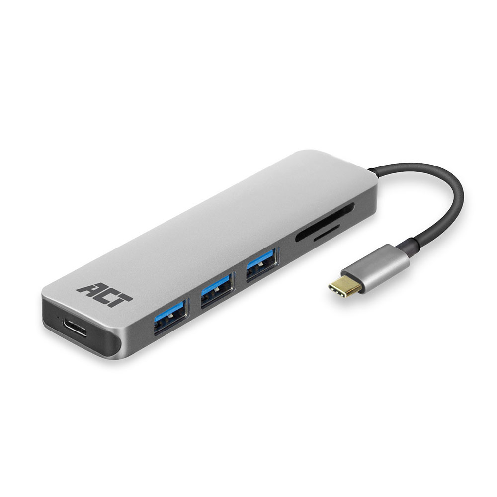 hub & concentrateur USB 3.2 Gen 1 (3.1 Gen 1) Type-C 5000 Mbit/s Gris hub & concentrateur USB 3.2 Gen 1 (3.1 Gen 1) Type-C 5000 Mbit/s Gris