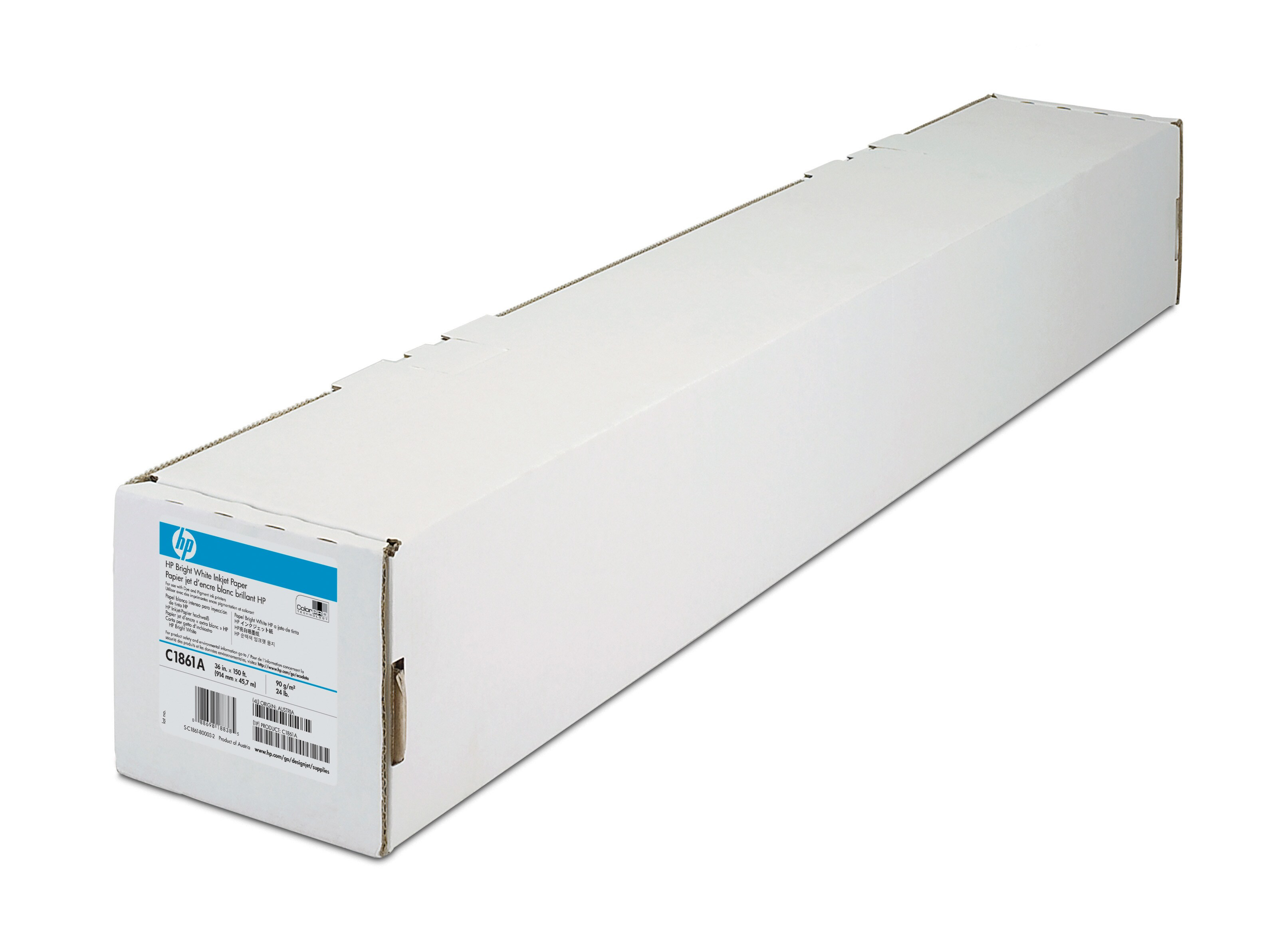HP Bright White Inkjet Paper-914 mm x 91.4 m (36 in x 300 ft) média grand format 91,4 m HP Bright White Inkjet Paper-914 mm x 91.4 m (36 in x 300 ft) média grand format 91,4 m