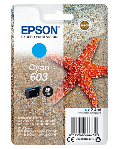 Singlepack Cyan 603 Ink Singlepack Cyan 603 Ink