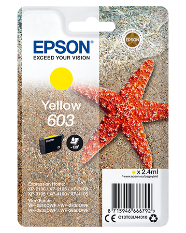 Singlepack Yellow 603 Ink Singlepack Yellow 603 Ink