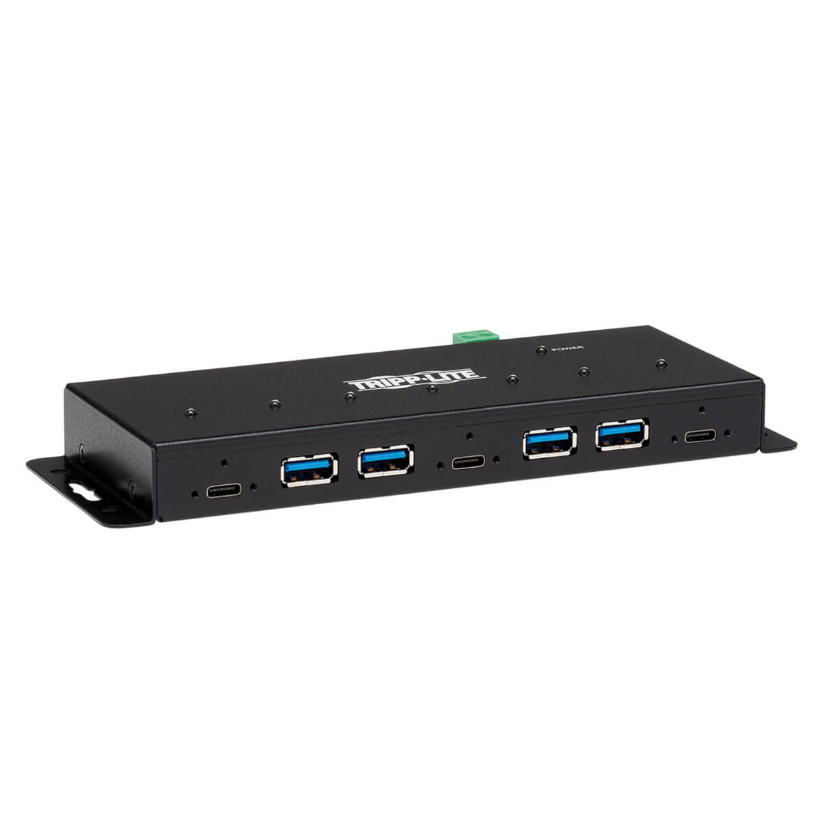Tripp Lite U460-4A3C-IND hub & concentrateur USB 3.2 Gen 2 (3.1 Gen 2) Type-C 10000 Mbit/s Noir Tripp Lite U460-4A3C-IND hub & concentrateur USB 3.2 Gen 2 (3.1 Gen 2) Type-C 10000 Mbit/s Noir