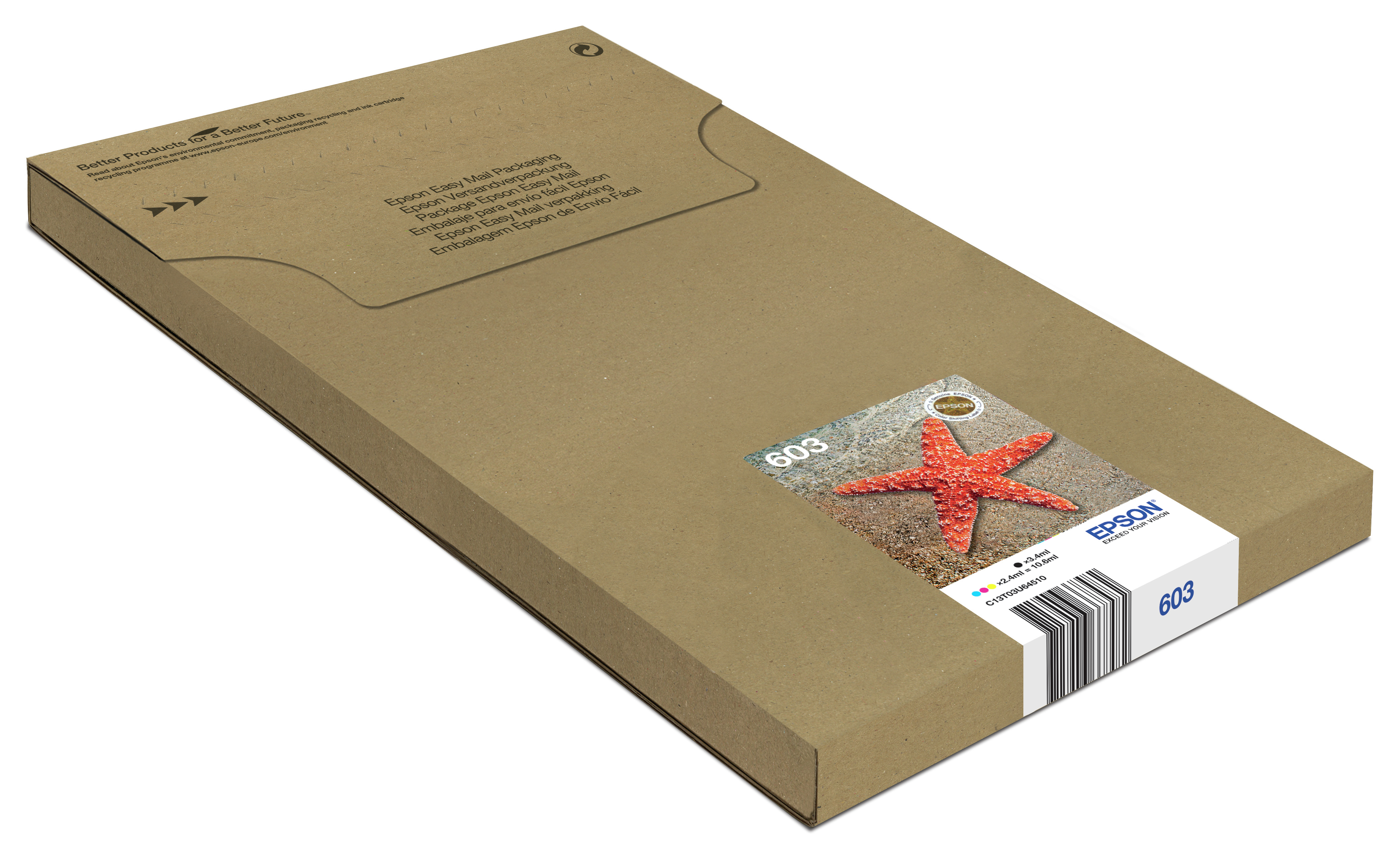 Epson 603 Multipack Easy Mail Packaging Epson 603 Multipack Easy Mail Packaging