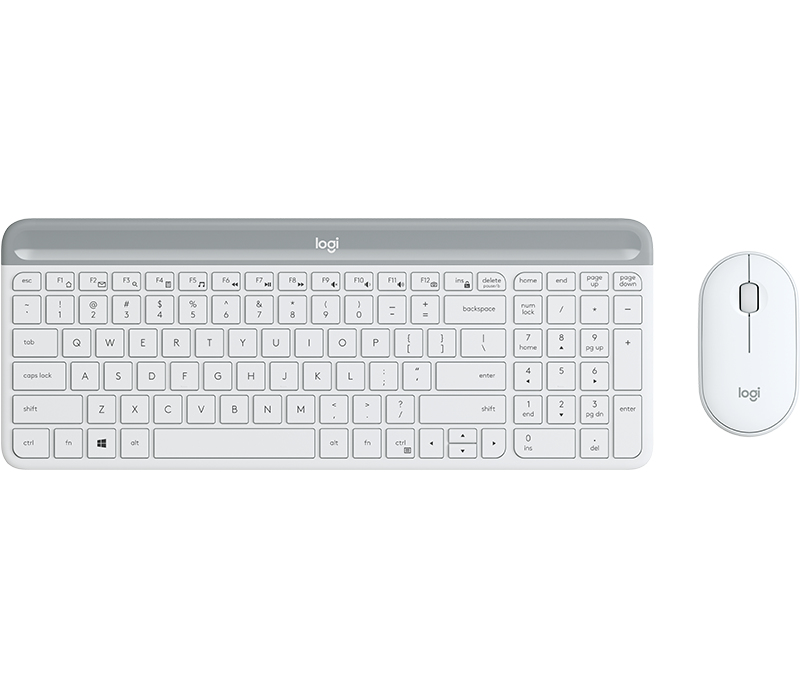Logitech MK470 clavier Souris incluse Universel RF sans fil QWERTY Anglais britannique Blanc Logitech MK470 clavier Souris incluse Universel RF sans fil QWERTY Anglais britannique Blanc