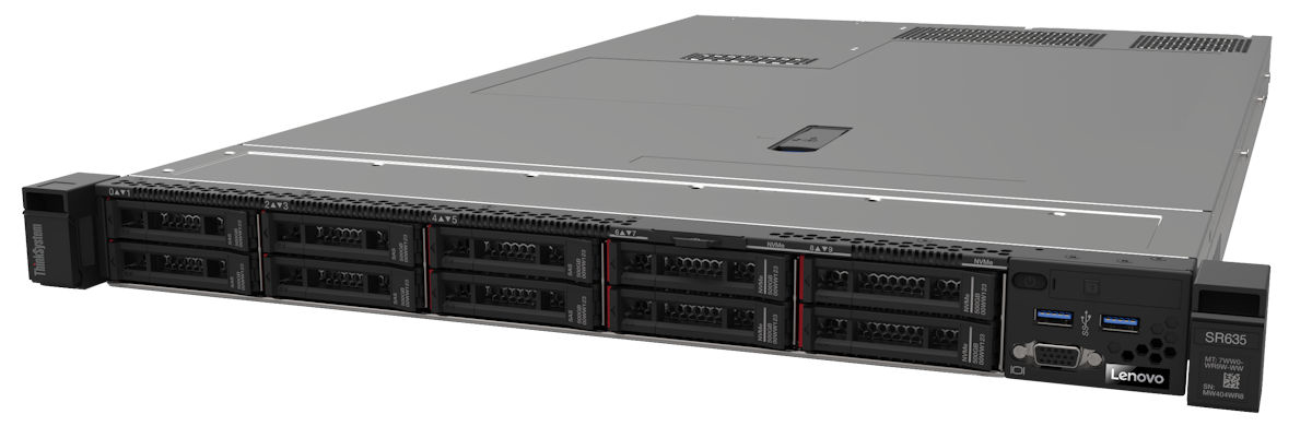 Lenovo ThinkSystem SR635 serveur 2,5 GHz 32 Go Rack (1 U) AMD EPYC 750 W DDR4-SDRAM Lenovo ThinkSystem SR635 serveur 2,5 GHz 32 Go Rack (1 U) AMD EPYC 750 W DDR4-SDRAM