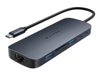 HYPER HD4005GL hub & concentrateur USB 3.2 Gen 1 (3.1 Gen 1) Type-C 10000 Mbit/s Bleu, Gris HYPER HD4005GL hub & concentrateur USB 3.2 Gen 1 (3.1 Gen 1) Type-C 10000 Mbit/s Bleu, Gris