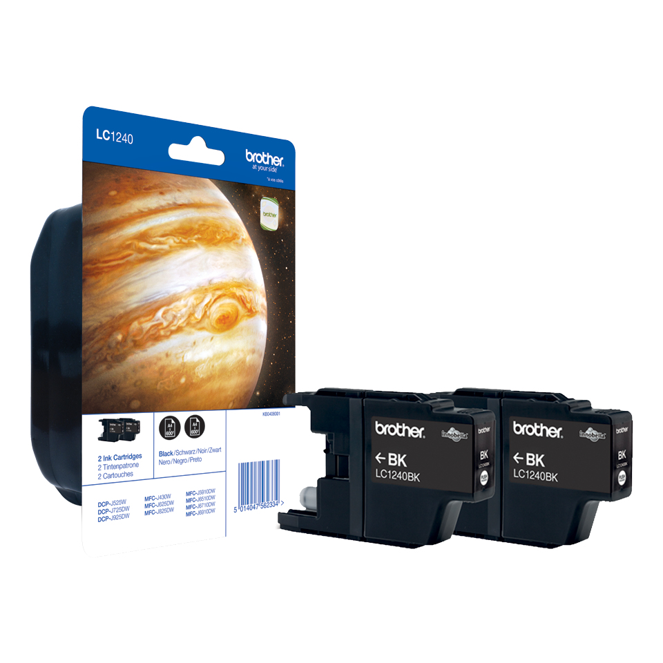 LC1240BKBP2 Black Ink Cartridge Twin LC1240BKBP2 Black Ink Cartridge Twin