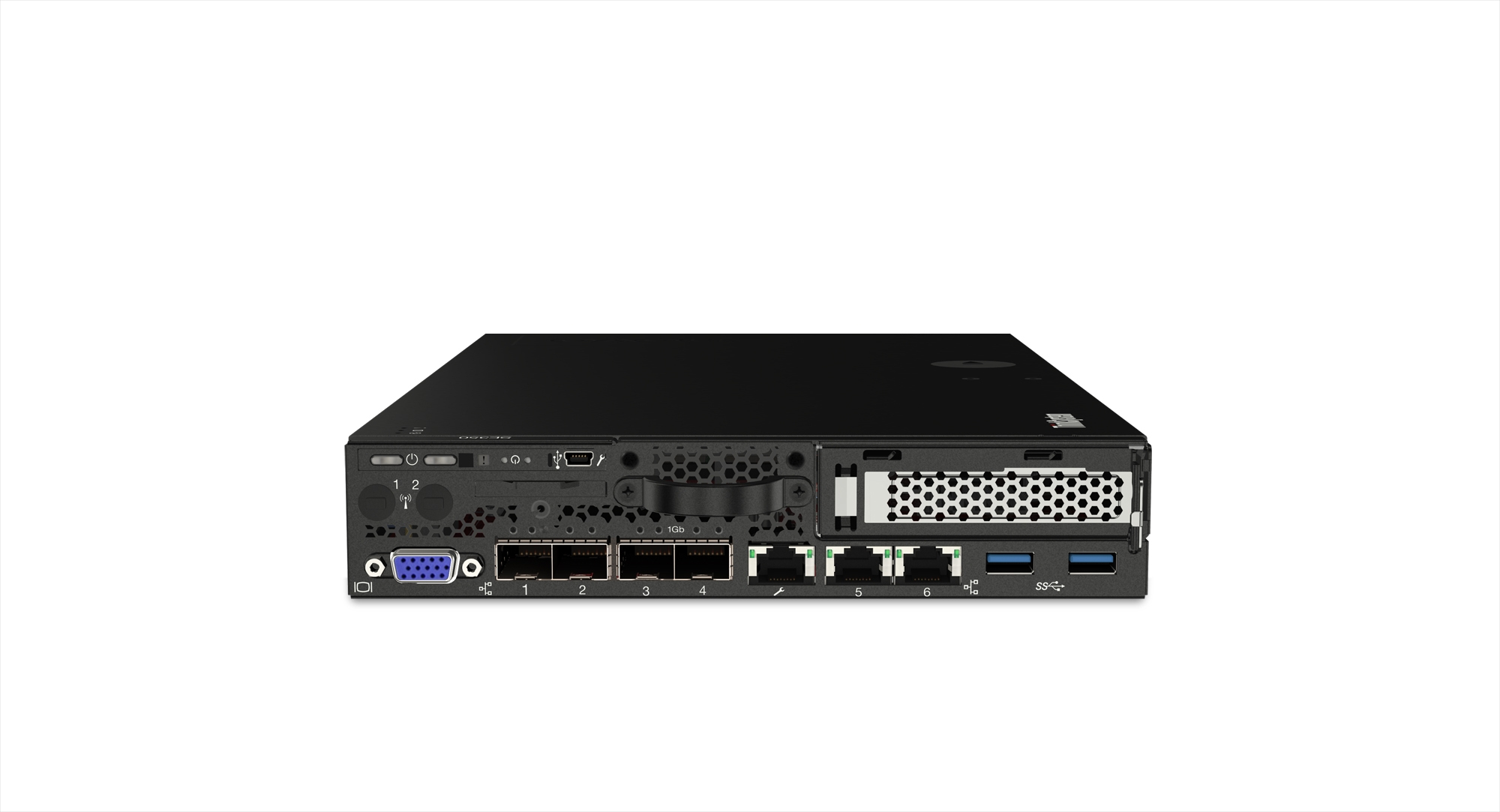 Lenovo ThinkSystem SE350 serveur 2,2 GHz 32 Go Rack (1 U) Intel® Xeon® D DDR4-SDRAM