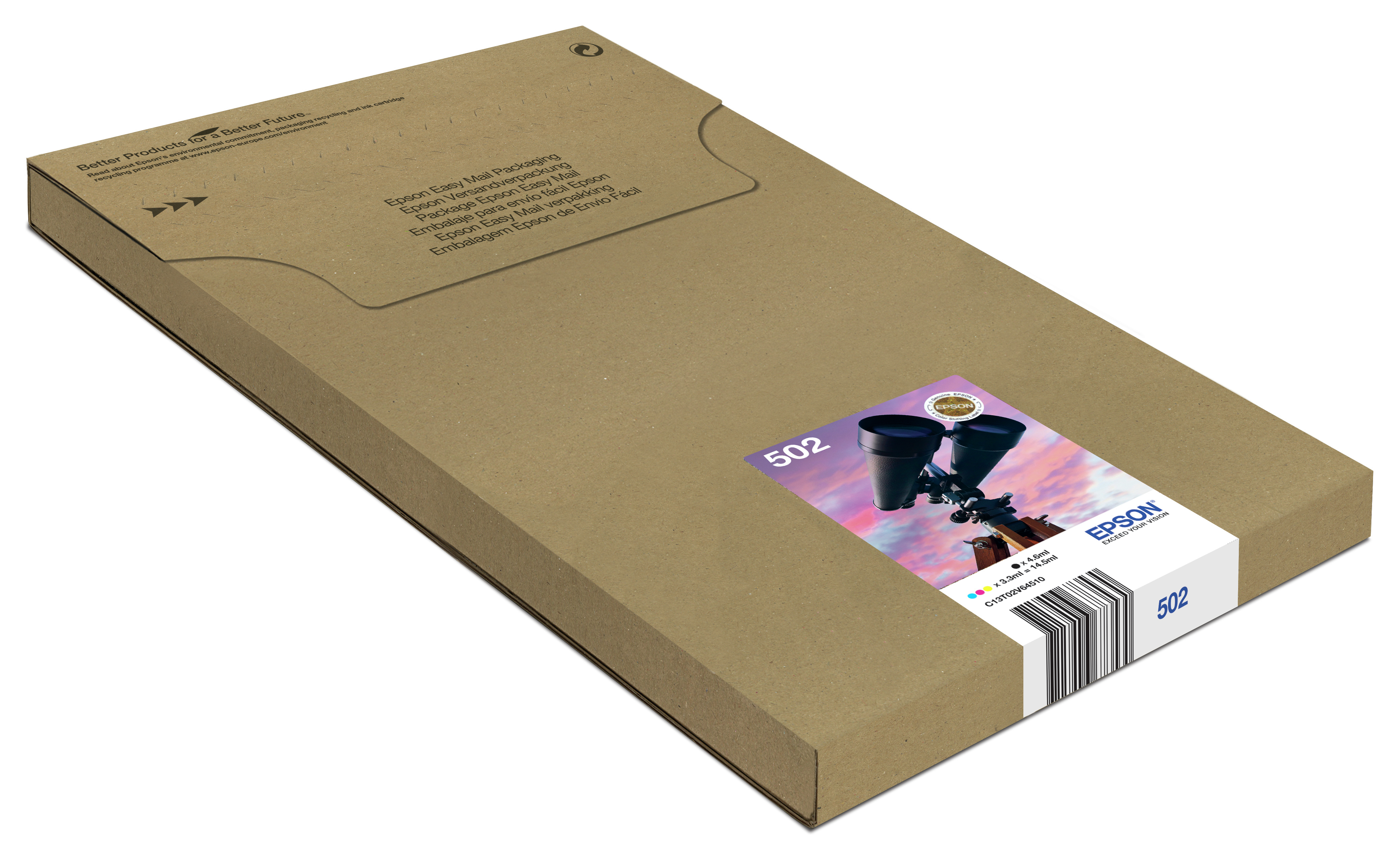 Epson 502 Multipack Easy Mail Packaging Epson 502 Multipack Easy Mail Packaging