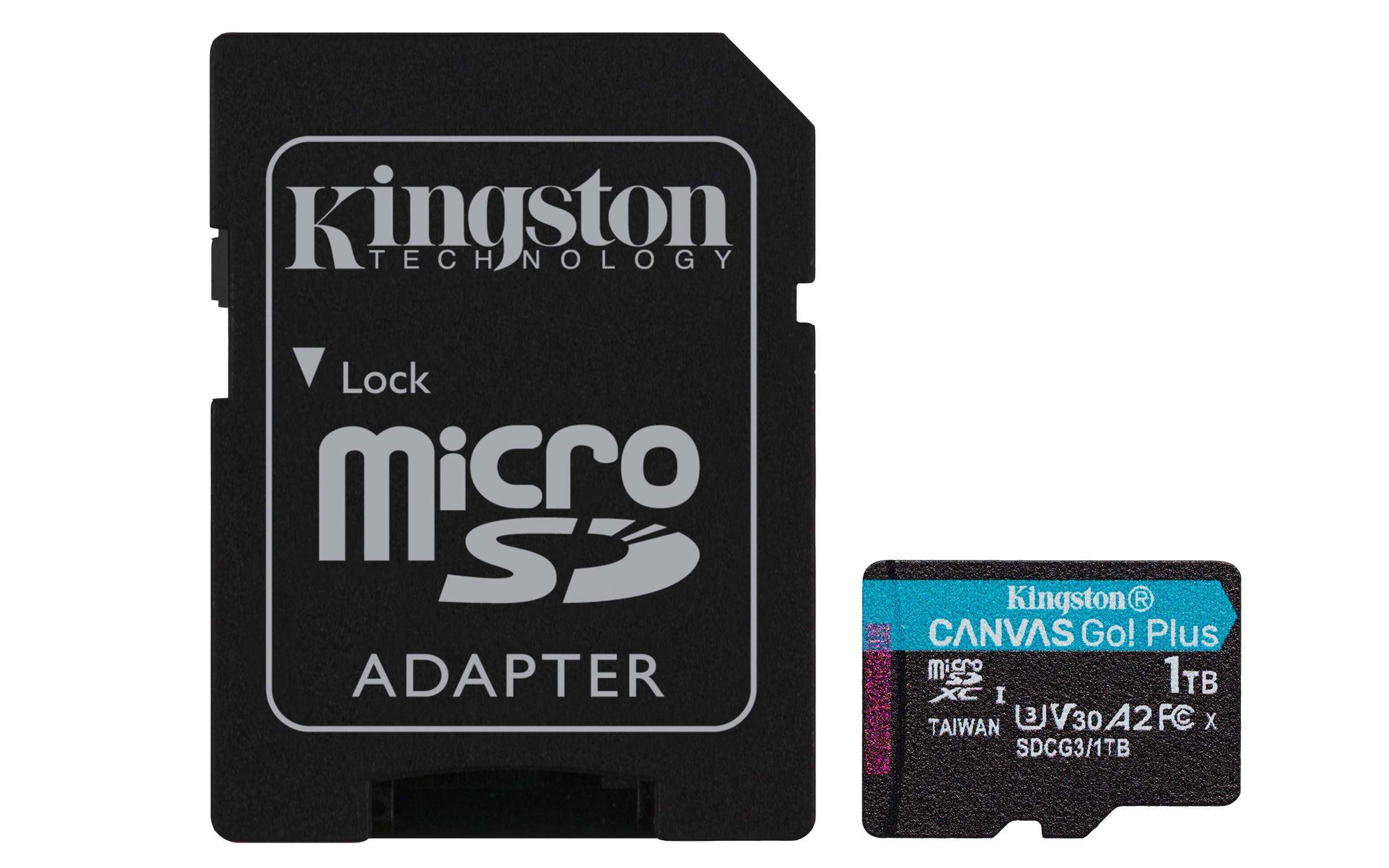 Kingston Technology Carte microSDXC Canvas Go Plus 170R A2 U3 V30 de 1To + ADP Kingston Technology Carte microSDXC Canvas Go Plus 170R A2 U3 V30 de 1To + ADP