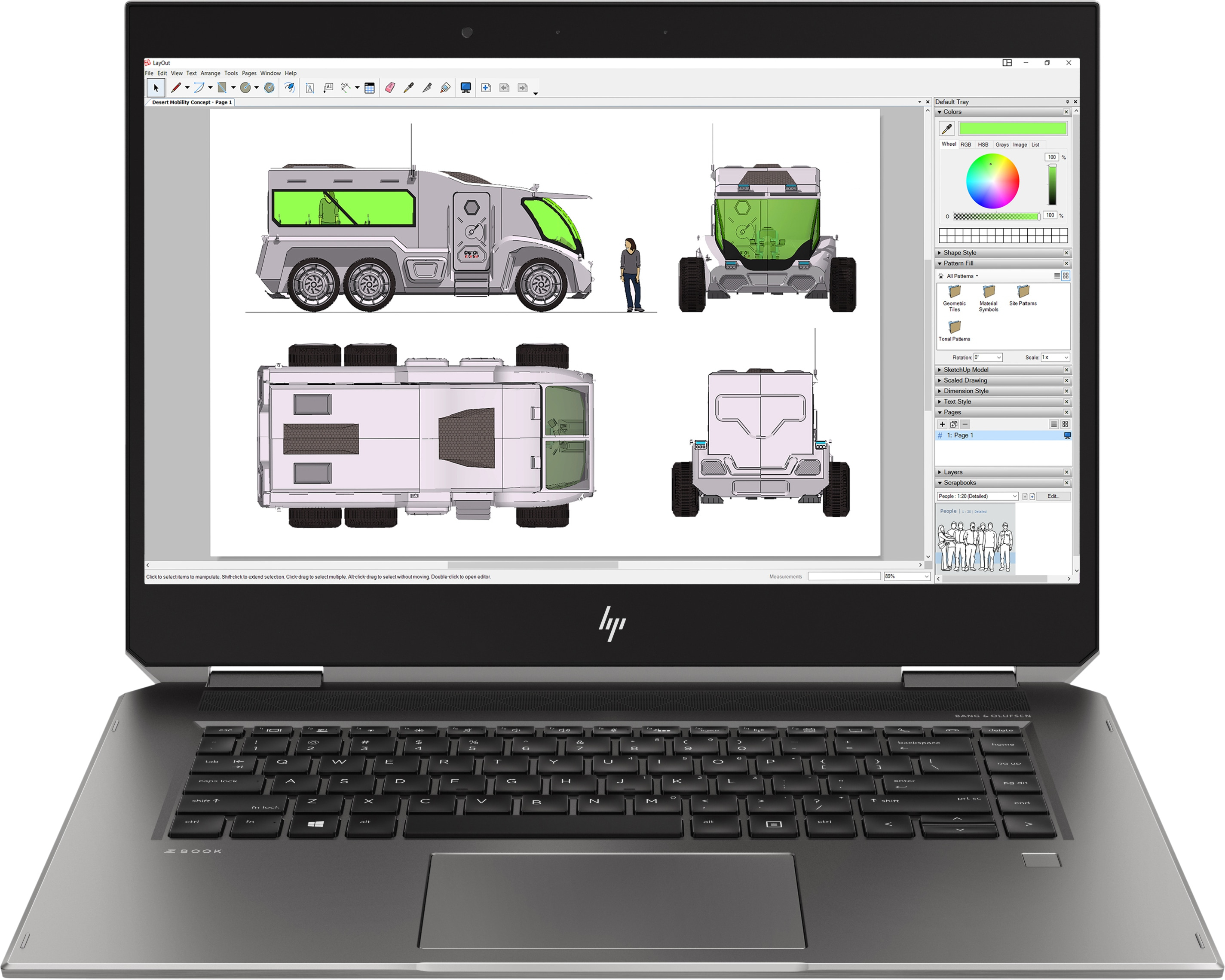 HP ZBook Studio x360 G5 Station de travail mobile 39,6 cm (15.6") 3840 x 2160 pixels Écran tactile Intel® Core™ i7 de 9e génération 16 Go DDR4-SDRAM 512 Go SSD NVIDIA® Quadro® P1000 Wi-Fi 5 (802.11ac) Windows 10 Pro Noir