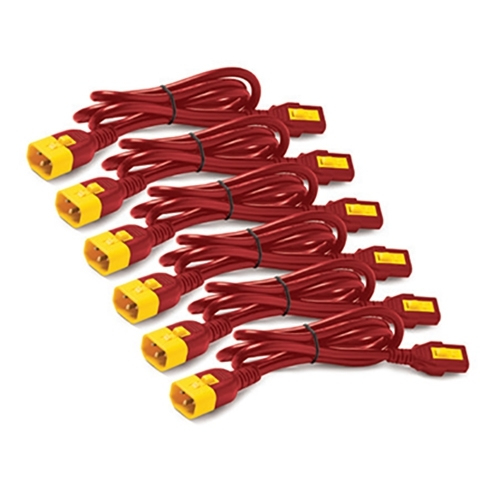 câble électrique Rouge 1,22 m Coupleur C13 Coupleur C14