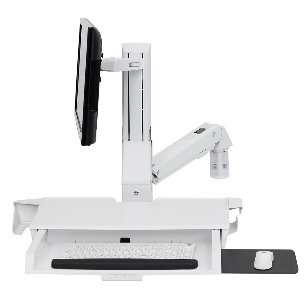 Ergotron Combo Arm with Worksurface & Pan Ergotron Combo Arm with Worksurface & Pan