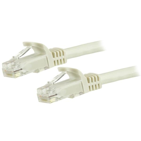 StarTech.com Cordon de raccordement UTP CAT6 (7,5 m) sans crochet - Câble patch RJ45 - Blanc StarTech.com Cordon de raccordement UTP CAT6 (7,5 m) sans crochet - Câble patch RJ45 - Blanc