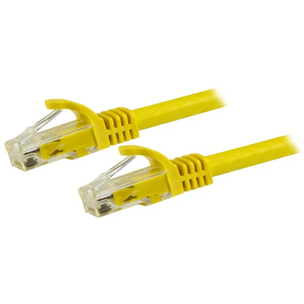 StarTech.com Cordon de raccordement UTP CAT6 (7,5 m) sans crochet - Câble patch RJ45 - Jaune StarTech.com Cordon de raccordement UTP CAT6 (7,5 m) sans crochet - Câble patch RJ45 - Jaune