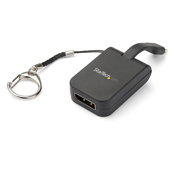 StarTech.com Compact USB C to DisplayPort 1.4 Adapter, 8K 60Hz/4K USB-C to DP Video Converter w/Keychain Ring, USB Type-C (HBR3 HDR DSC) to DP StarTech.com Compact USB C to DisplayPort 1.4 Adapter, 8K 60Hz/4K USB-C to DP Video Converter w/Keychain Ring, USB Type-C (HBR3 HDR DSC) to DP