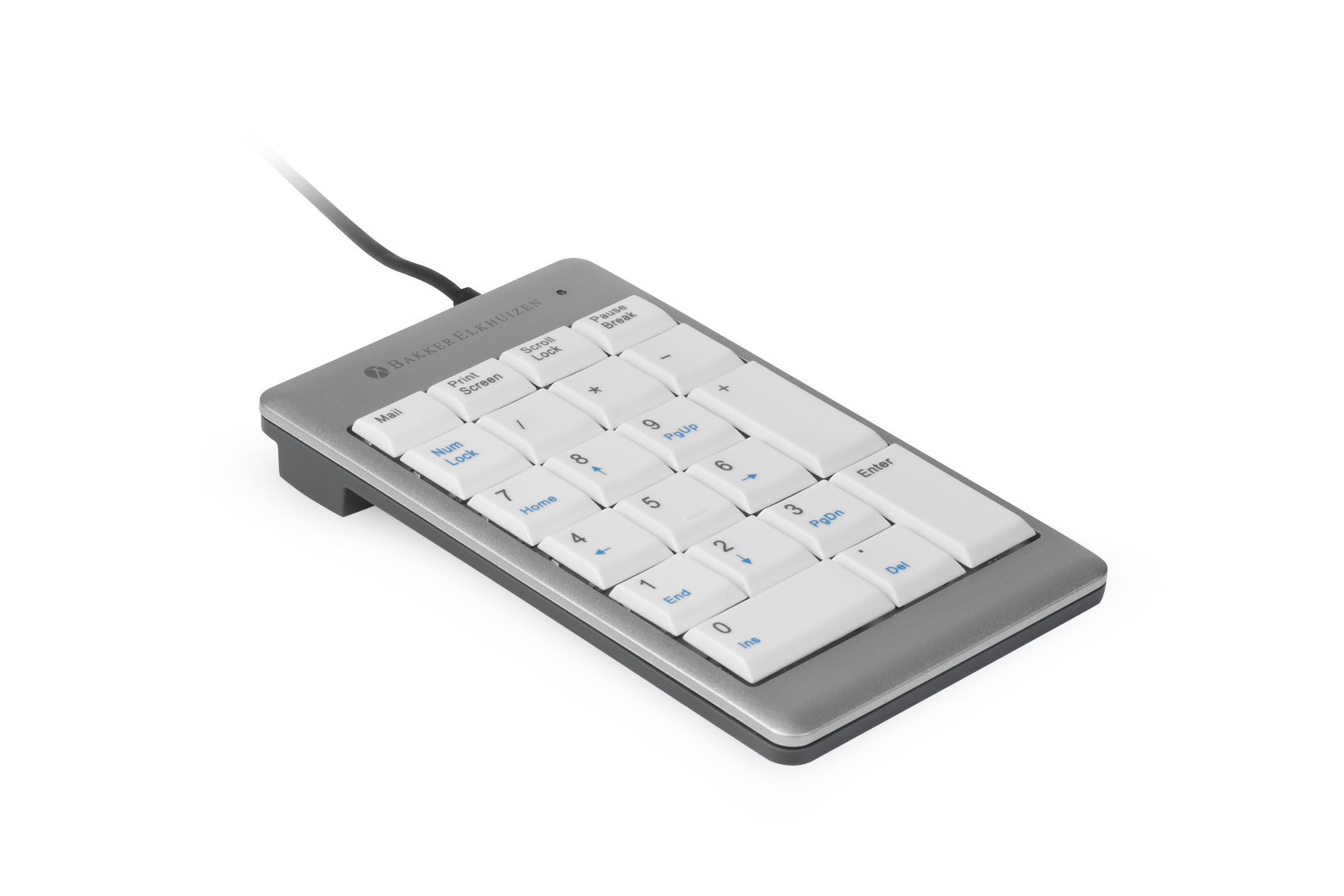 BakkerElkhuizen UltraBoard 955 Numeric clavier numérique PC USB Argent, Blanc