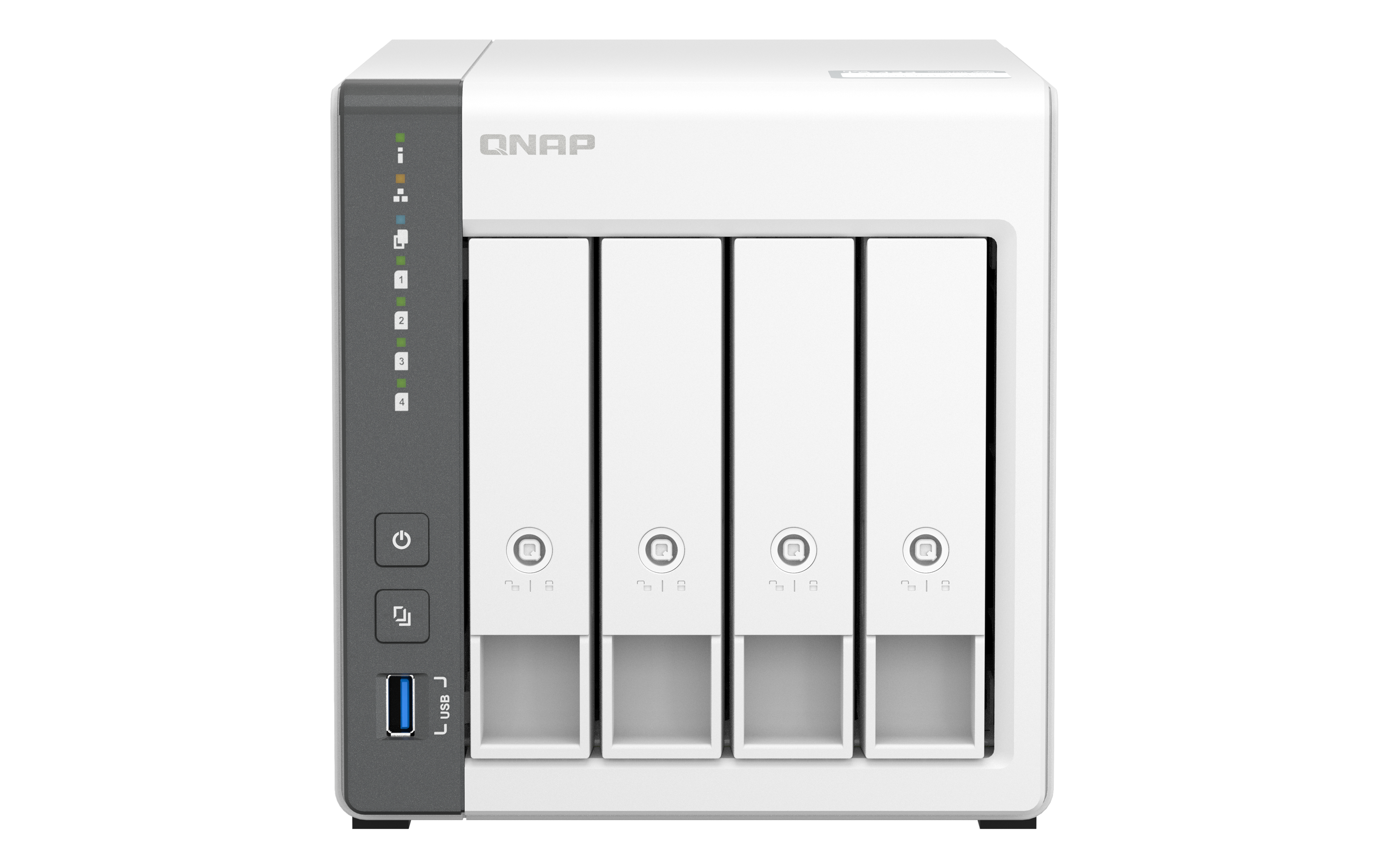 QNAP TS-433 NAS Tower Cortex-A55 4 Go 24 To HDD QNAP Turbo System Blanc QNAP TS-433 NAS Tower Cortex-A55 4 Go 24 To HDD QNAP Turbo System Blanc