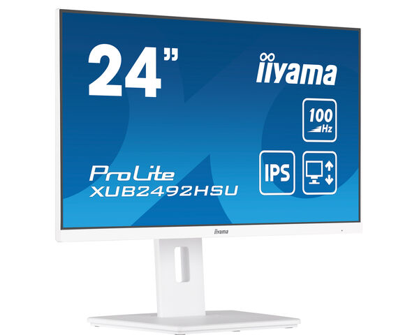 iiyama XUB2492HSU-W6 écran plat de PC 60,5 cm (23.8") 1920 x 1080 pixels Full HD LED Blanc iiyama XUB2492HSU-W6 écran plat de PC 60,5 cm (23.8") 1920 x 1080 pixels Full HD LED Blanc