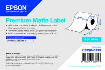 Premium Matte Label Continuous Premium Matte Label Continuous