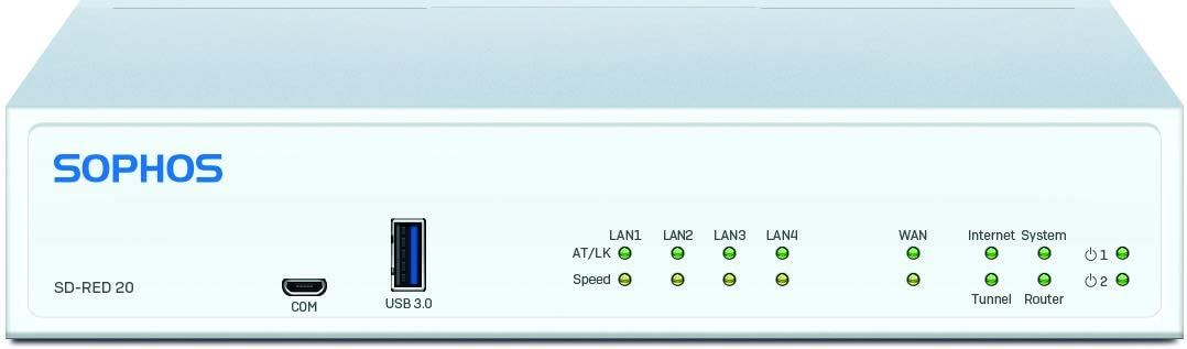 Sophos SD-RED 20 dispositif de gestion de réseau 250 Mbit/s Ethernet/LAN Sophos SD-RED 20 dispositif de gestion de réseau 250 Mbit/s Ethernet/LAN