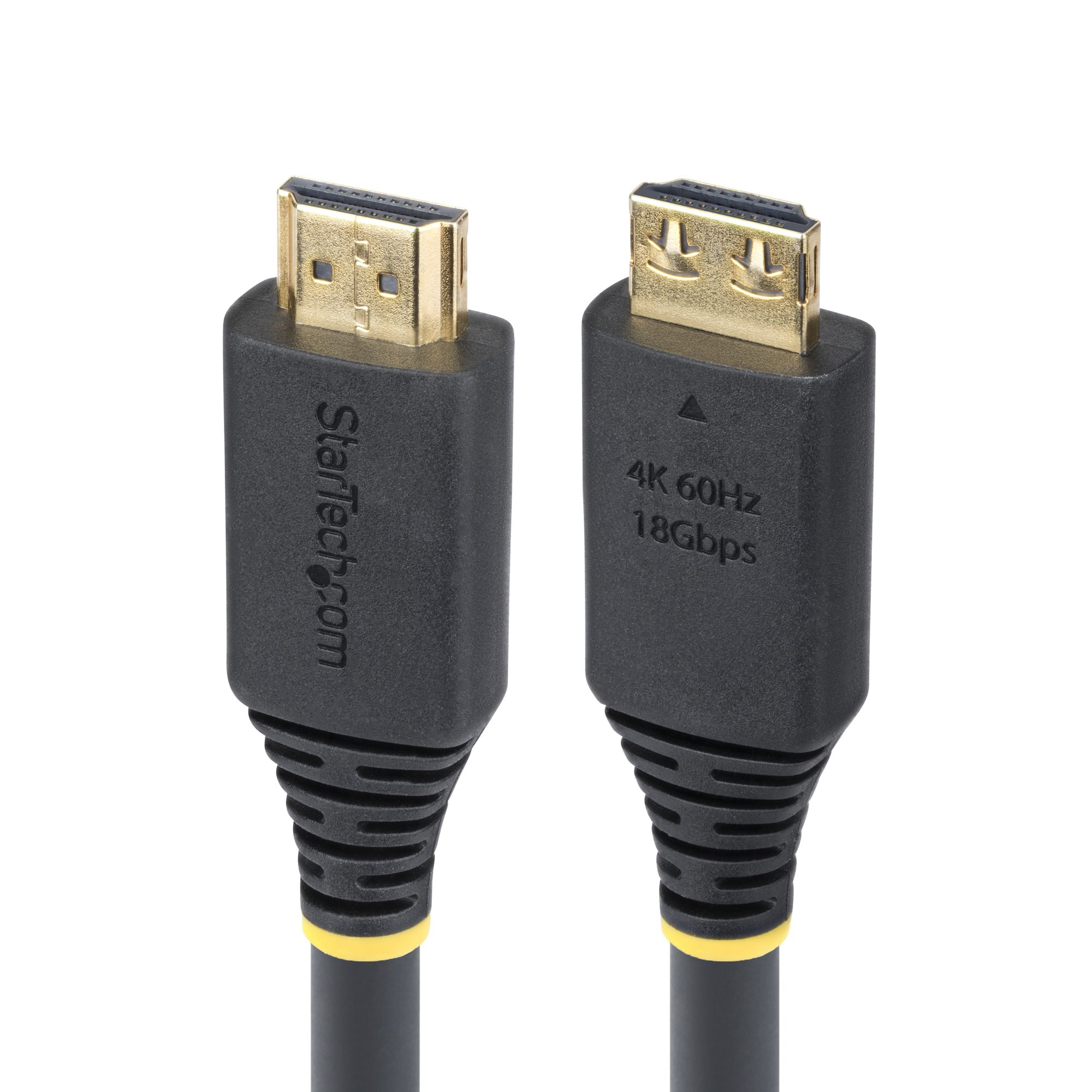 StarTech.com Câble HDMI Haut Débit de 6m avec Connecteur à Pince, 4K 60Hz/1440p 144Hz, HDR10/HDCP 2.2/ARC, 18Gbps, UHD HDMI 2.0, Cordon pour TV/Moniteur/Écran, Gaine TPE StarTech.com Câble HDMI Haut Débit de 6m avec Connecteur à Pince, 4K 60Hz/1440p 144Hz, HDR10/HDCP 2.2/ARC, 18Gbps, UHD HDMI 2.0, Cordon pour TV/Moniteur/Écran, Gaine TPE