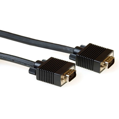 ACT VGA connection cable male-male black 3 m câble VGA VGA (D-Sub) Noir ACT VGA connection cable male-male black 3 m câble VGA VGA (D-Sub) Noir