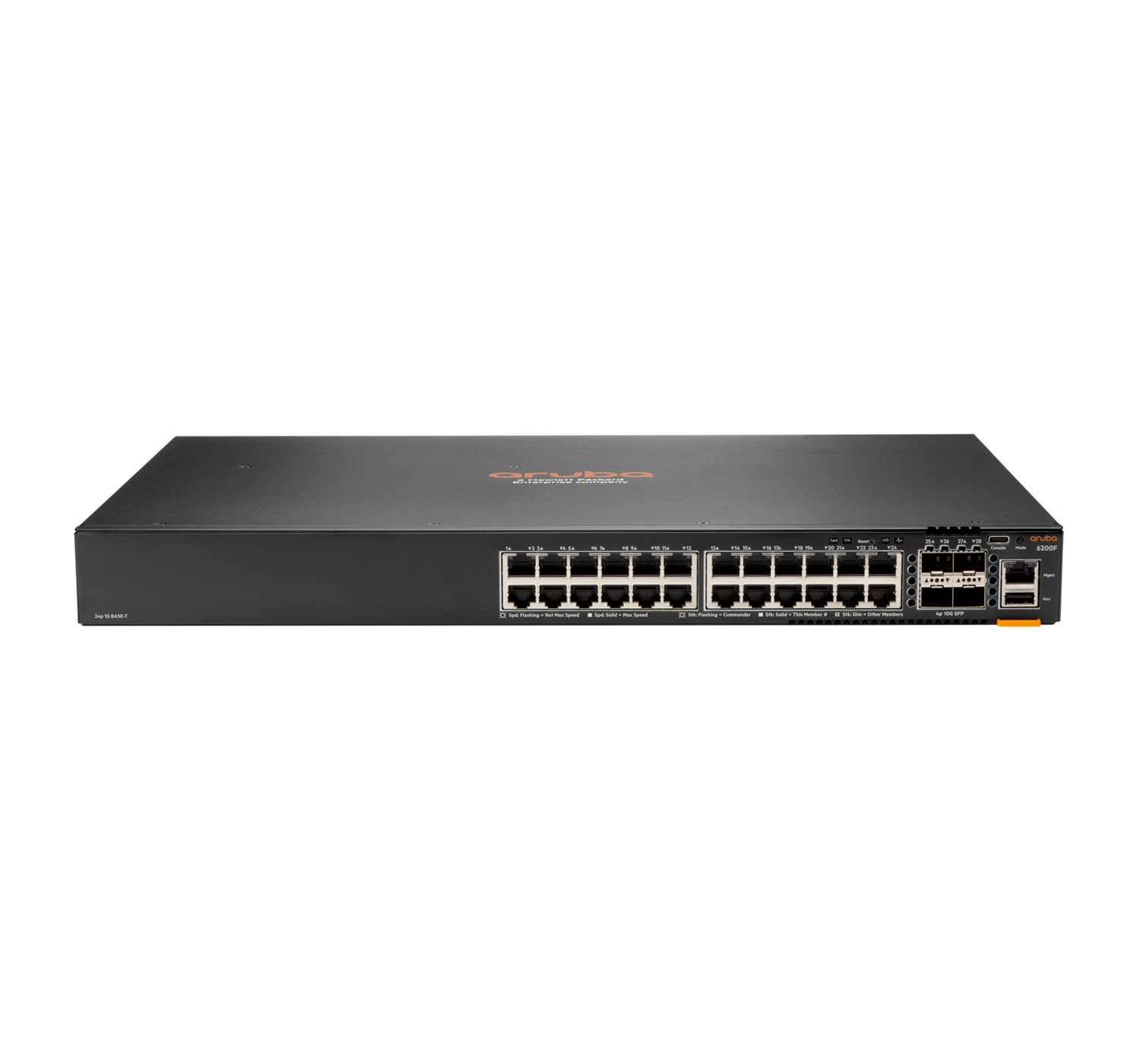 HPE Aruba 6200F 24G Class4 PoE 4SFP+ 370W Switch HPE Aruba 6200F 24G Class4 PoE 4SFP+ 370W Switch