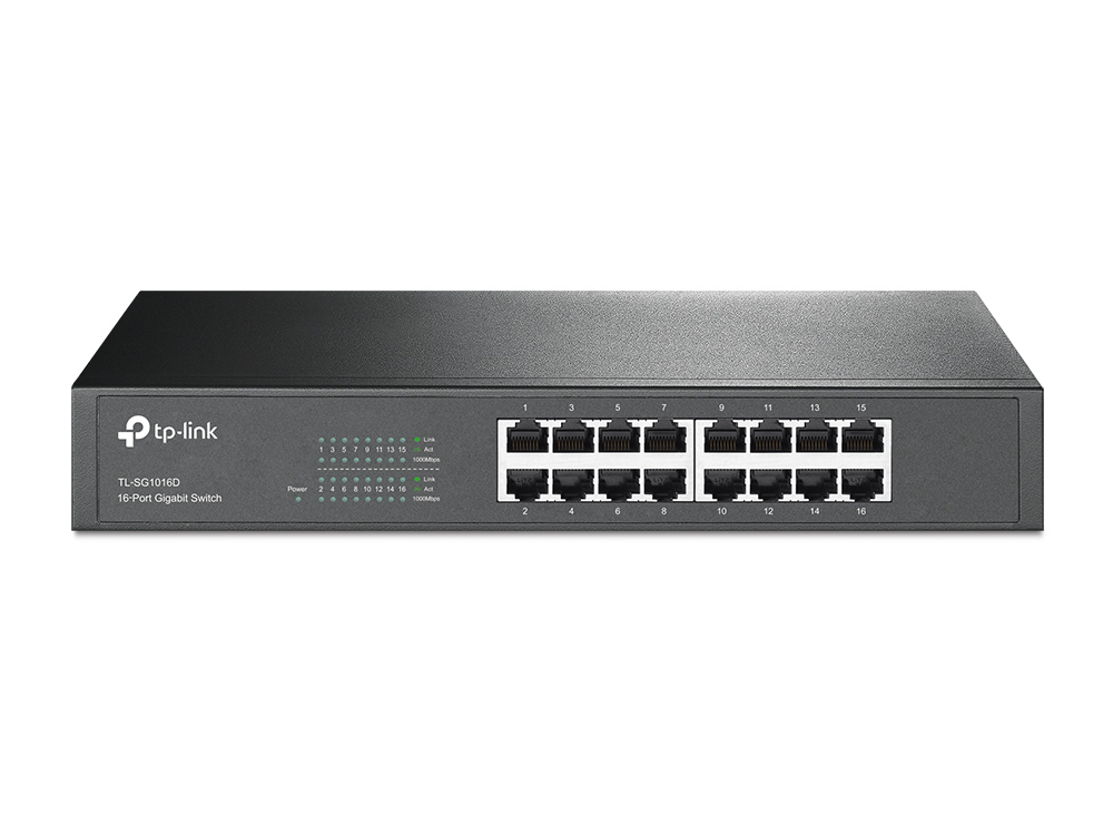 TP-Link TL-SG1016D 16-Port Gigabit Switch TP-Link TL-SG1016D 16-Port Gigabit Switch