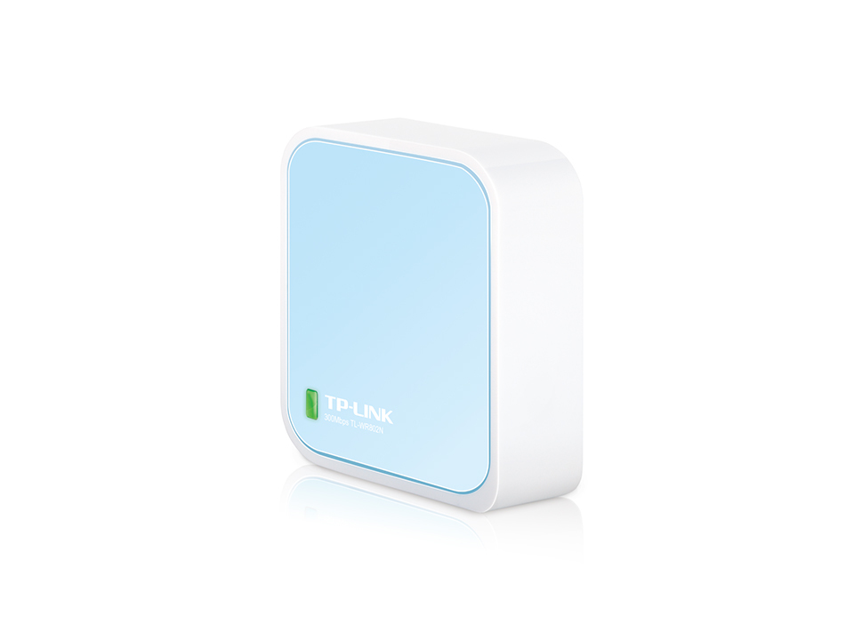 TP-LINK 300Mbps Wireless N Nano Router routeur sans fil Fast Ethernet Monobande (2,4 GHz) Bleu, Blanc