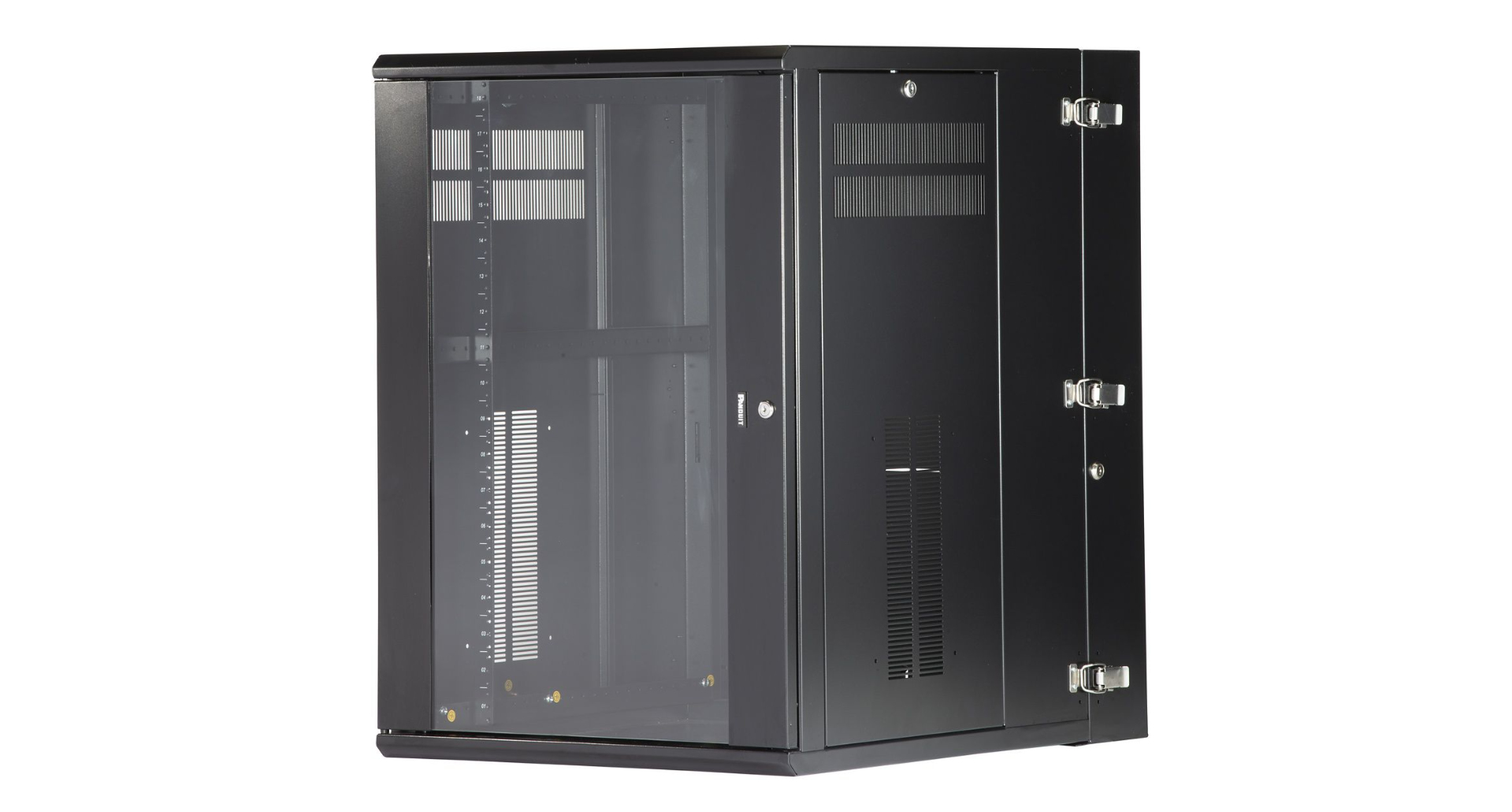 étagère 18U Rack monté sur le mur Noir étagère 18U Rack monté sur le mur Noir