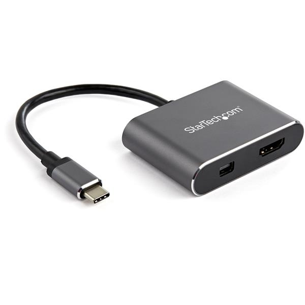 StarTech.com CDP2HDMDP Adaptateur multiport USB-C vers mini DisplayPort ou HDMI StarTech.com CDP2HDMDP Adaptateur multiport USB-C vers mini DisplayPort ou HDMI