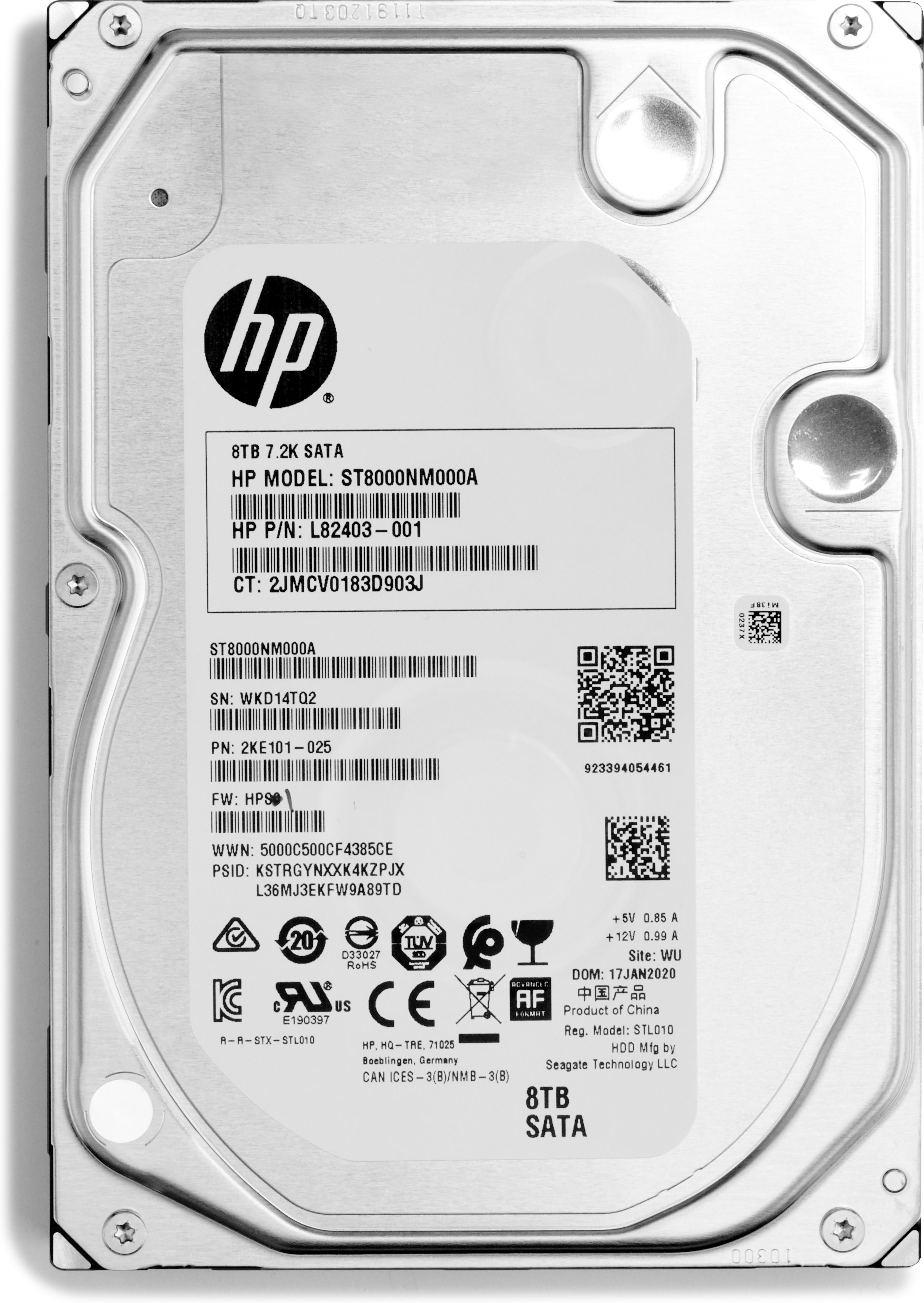 HP 8TB 7200RPM SATA3