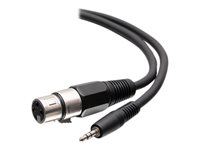 M TRS 3.5mm to F XLR Cable 18in/0.5M