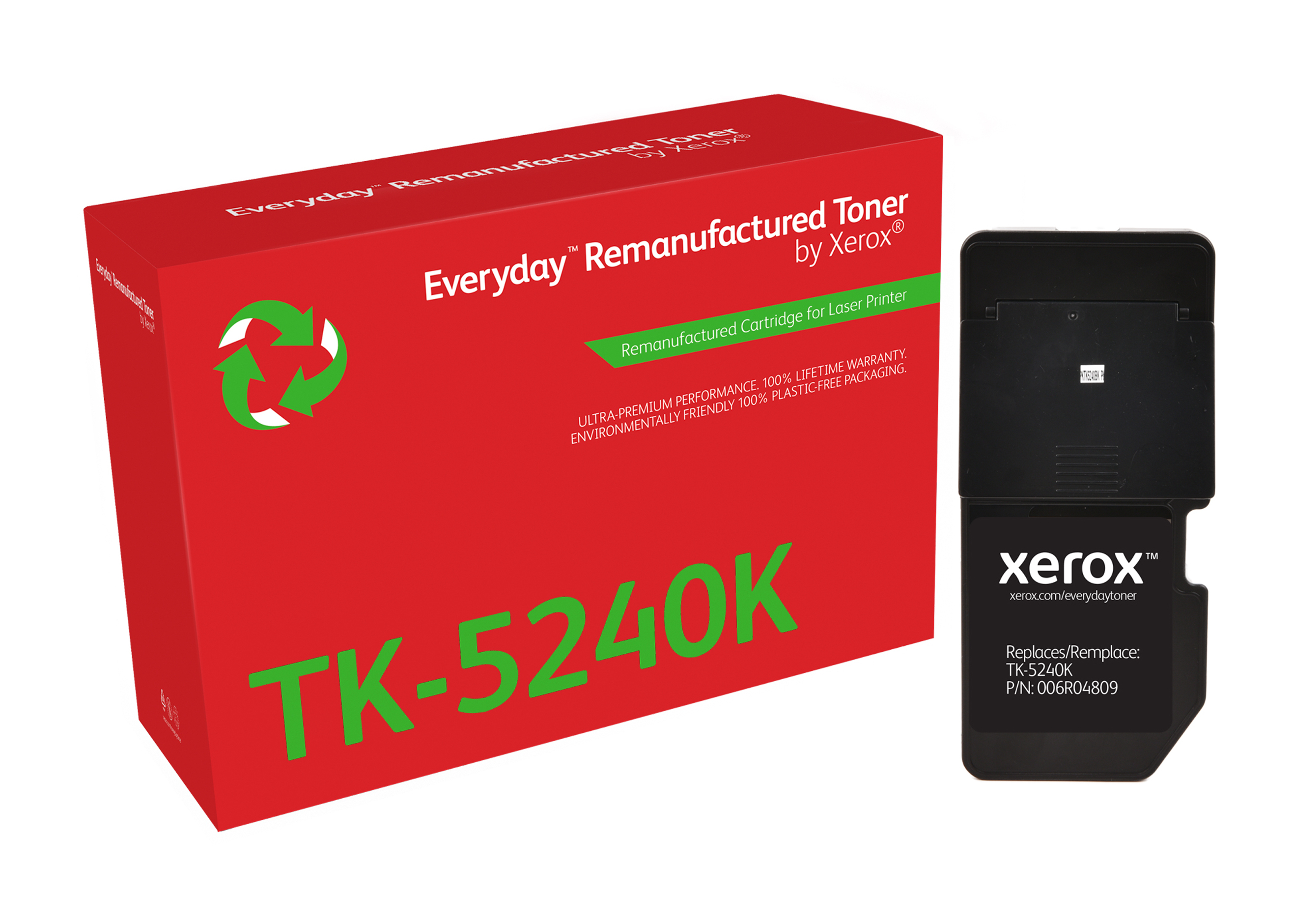 Remanufacturé Everyday Toner remanufacturé Noir Everyday™ de Xerox compatible avec Kyocera TK-5240K, Capacité standard Remanufacturé Everyday Toner remanufacturé Noir Everyday™ de Xerox compatible avec Kyocera TK-5240K, Capacité standard
