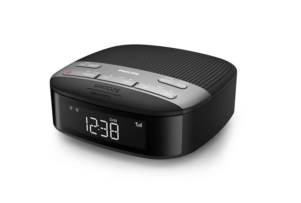 Philips TAR3505/12 Radio portable Horloge Numérique Noir, Gris Philips TAR3505/12 Radio portable Horloge Numérique Noir, Gris
