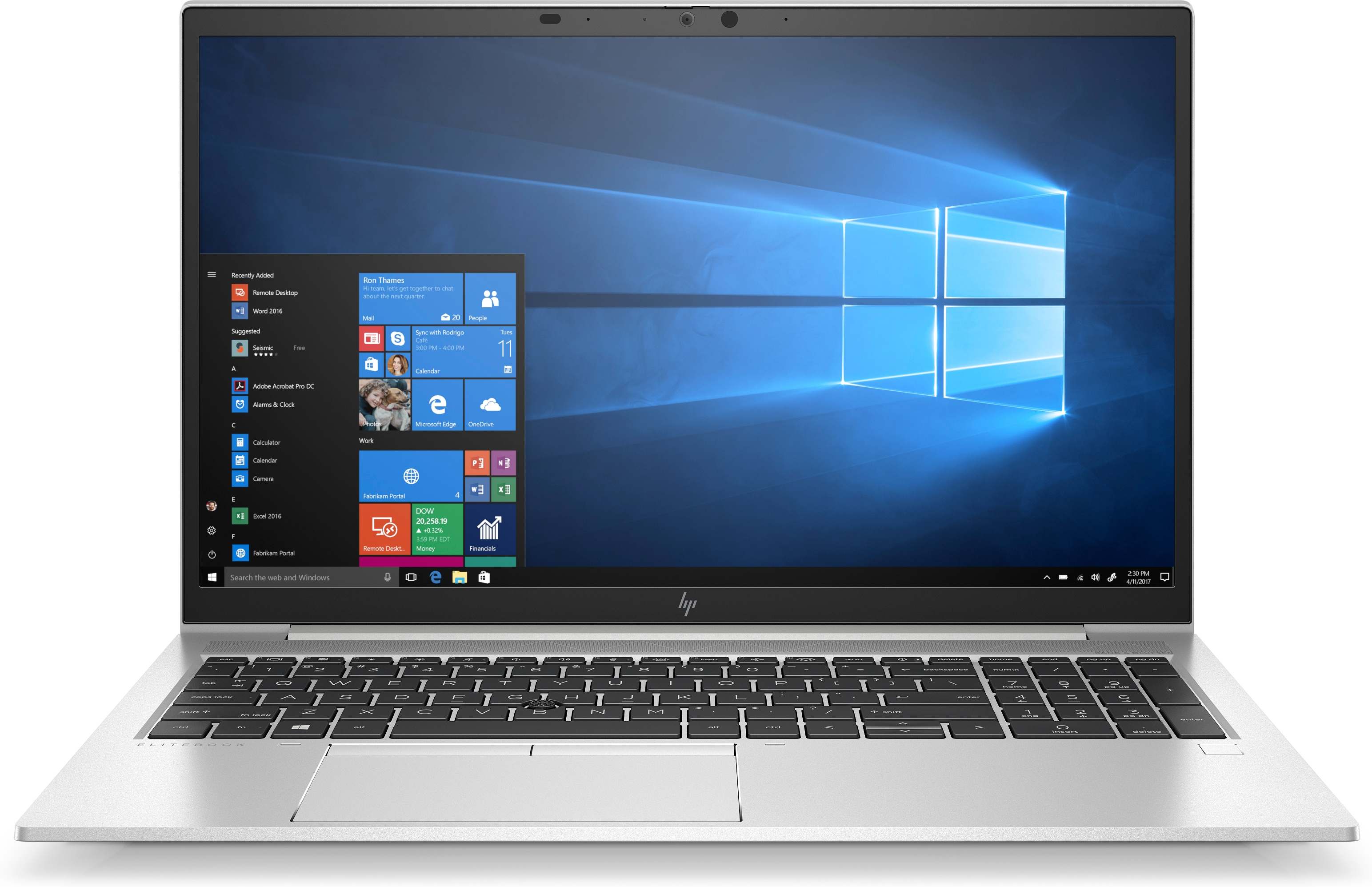 HP EliteBook 850 G7 Ordinateur portable 39,6 cm (15.6") 1920 x 1080 pixels 10e génération de processeurs Intel® Core™ i5 16 Go DDR4-SDRAM 512 Go SSD Wi-Fi 6 (802.11ax) Windows 10 Pro Argent