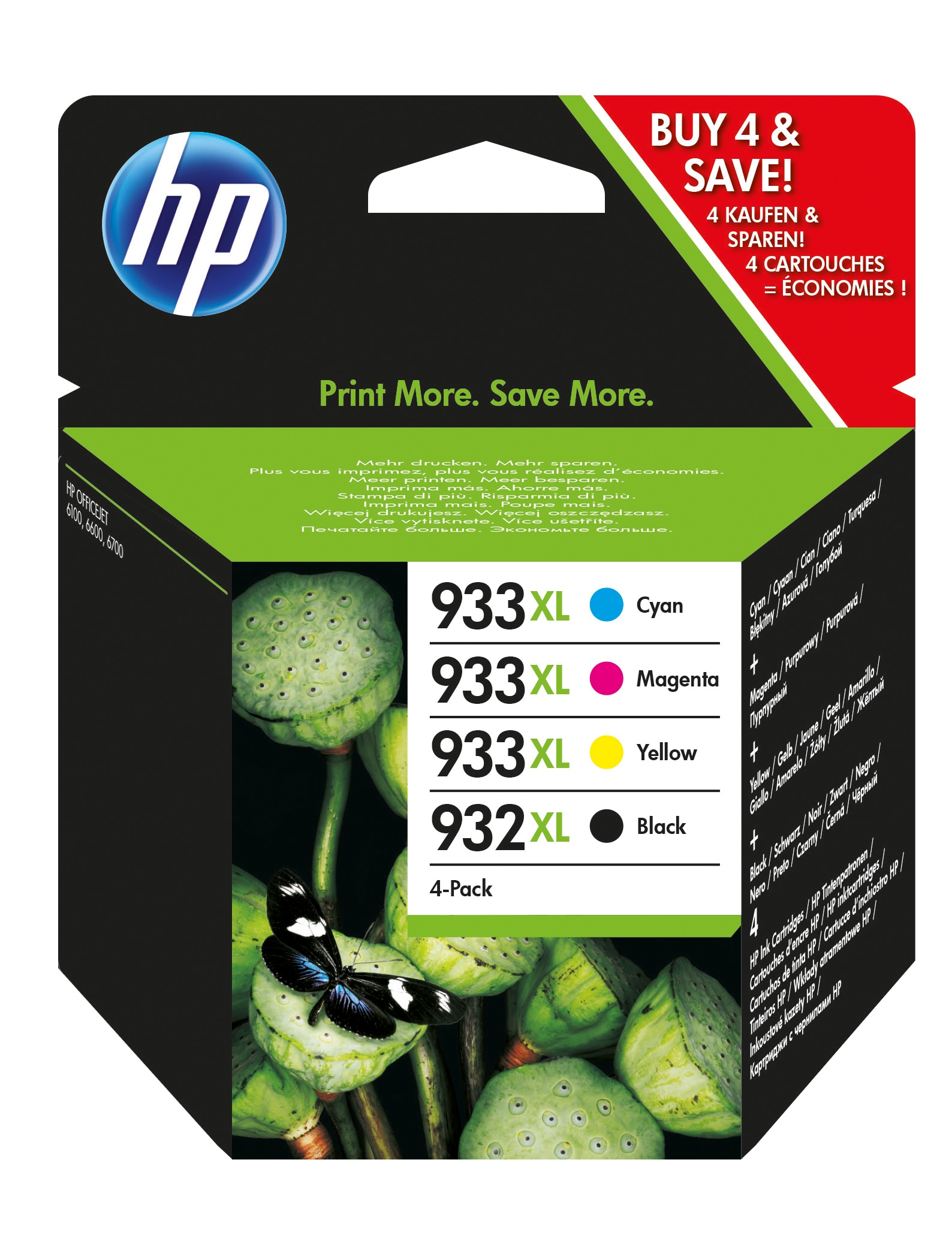 HP 934 Black/935 CMY Ink Cartridge 4Pack