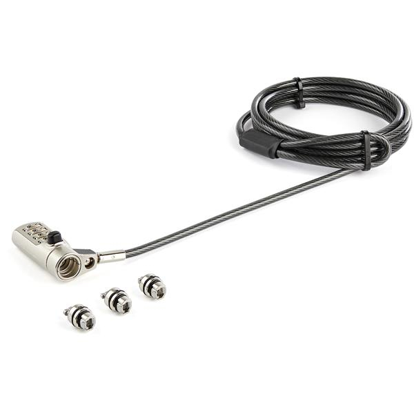 StarTech.com Câble de verrouillage à combinaison de 2 m pour ordinateur portable StarTech.com Câble de verrouillage à combinaison de 2 m pour ordinateur portable