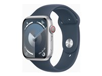 Apple Watch Series 9 45 mm Numérique 396 x 484 pixels Écran tactile 4G Argent Wifi GPS (satellite)