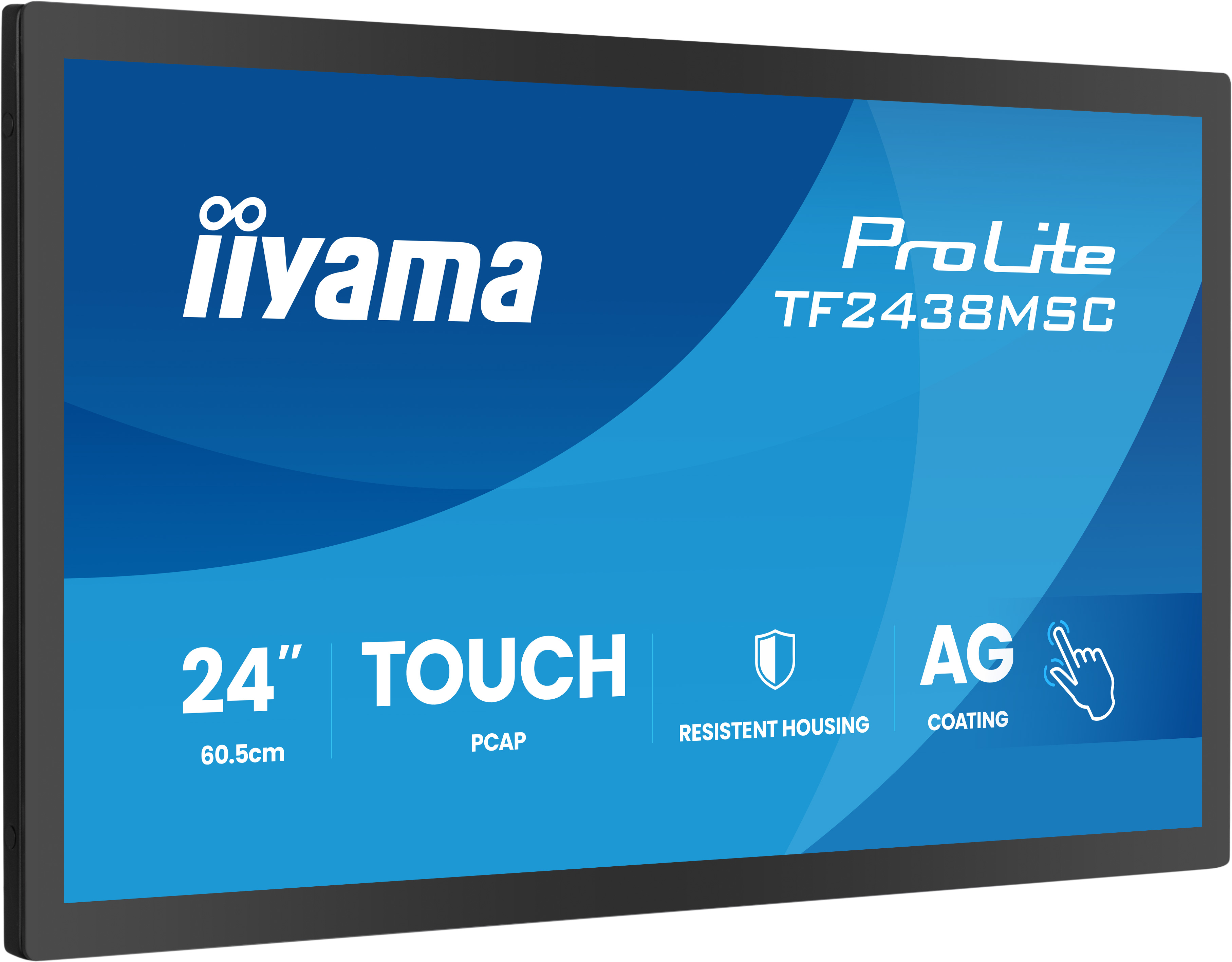 iiyama ProLite TF2438MSC-B2 écran plat de PC 60,5 cm (23.8") 1920 x 1080 pixels Full HD Écran tactile