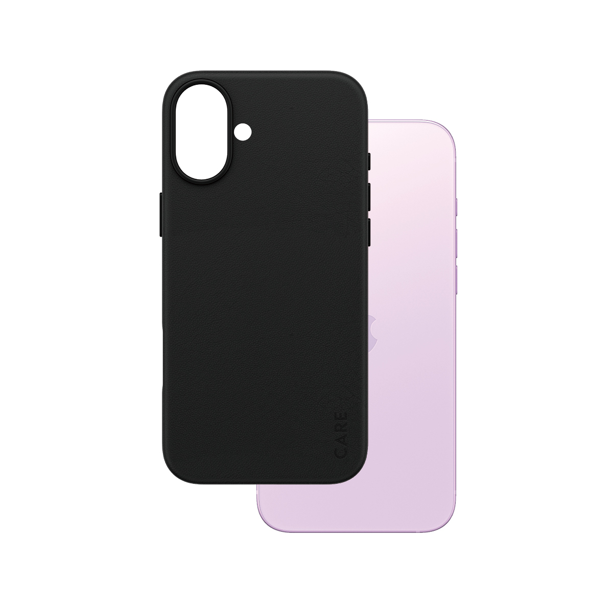 PanzerGlass CARE by ® Flagship Vegan Leather Case iPhone 16 Plus coque de protection pour téléphones portables Housse Noir