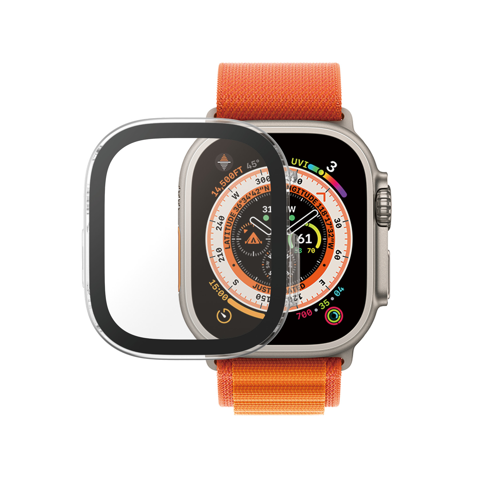 PanzerGlass ® Full Body Transparent w. D3O® Apple Watch Ultra 