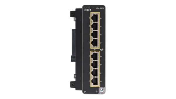 Cisco IEM-3300-8P= commutateur réseau Géré L2 Gigabit Ethernet (10/100/1000) Connexion Ethernet, supportant l'alimentation via ce port (PoE) Noir Cisco IEM-3300-8P= commutateur réseau Géré L2 Gigabit Ethernet (10/100/1000) Connexion Ethernet, supportant l'alimentation via ce port (PoE) Noir