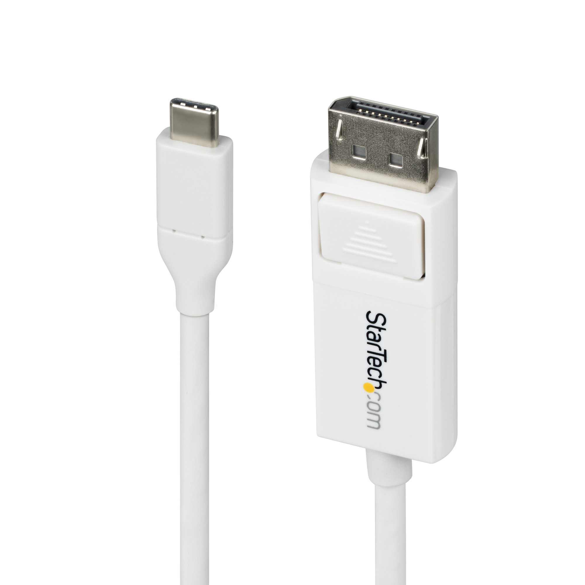 StarTech.com Câble USB-C vers DisplayPort 1.2 de 2m 4K 60Hz, Câble Adaptateur Bidirectionnel DP vers USB-C / USB-C vers DP Réversible, Compatible Thunderbolt, Blanc StarTech.com Câble USB-C vers DisplayPort 1.2 de 2m 4K 60Hz, Câble Adaptateur Bidirectionnel DP vers USB-C / USB-C vers DP Réversible, Compatible Thunderbolt, Blanc
