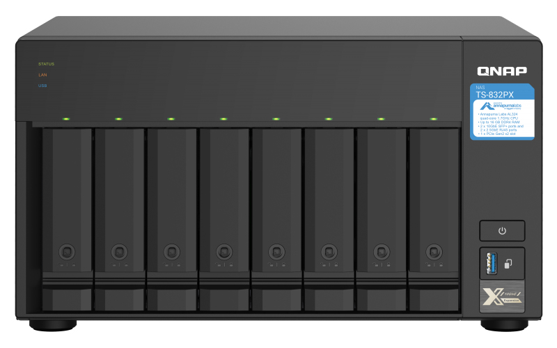 TS-832PX NAS Tower Ethernet/LAN Aluminium, Noir AL324 TS-832PX NAS Tower Ethernet/LAN Aluminium, Noir AL324