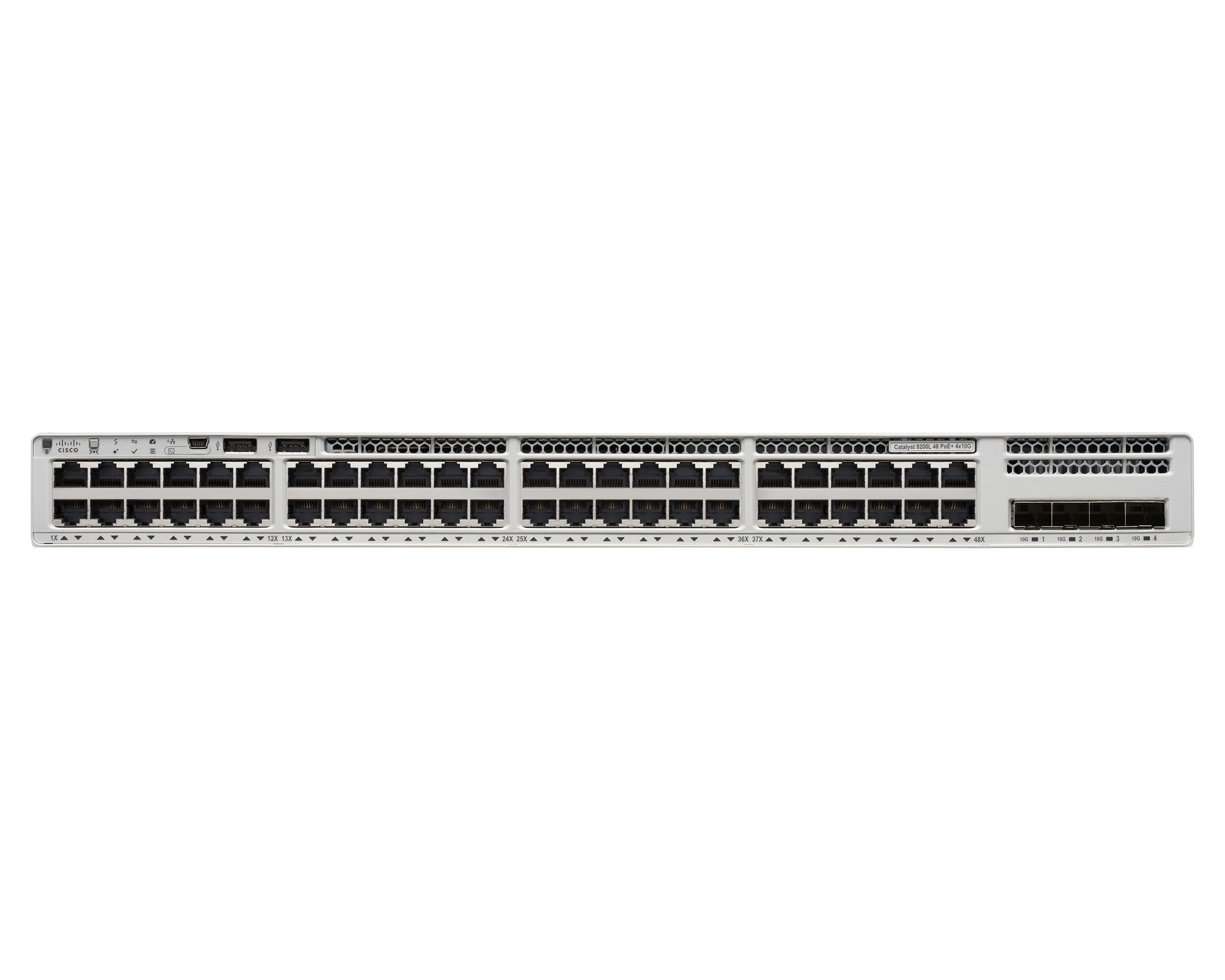 Cisco Catalyst 9200L Géré L3 Gigabit Ethernet (10/100/1000) Connexion Ethernet, supportant l'alimentation via ce port (PoE) Gris Cisco Catalyst 9200L Géré L3 Gigabit Ethernet (10/100/1000) Connexion Ethernet, supportant l'alimentation via ce port (PoE) Gris
