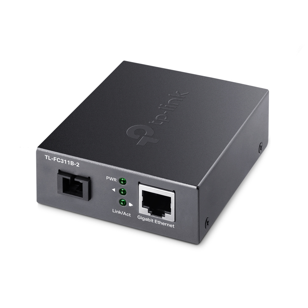 TP-Link TL-FC311B-2 convertisseur de support réseau 1000 Mbit/s Monomode Noir TP-Link TL-FC311B-2 convertisseur de support réseau 1000 Mbit/s Monomode Noir